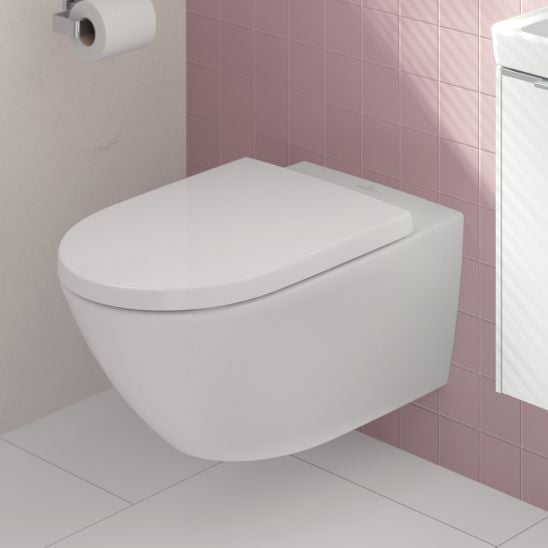 Készlet WC csésze és deszka készlet Villeroy & Boch Subway 3.0 4670TSR1, beépíthető keret Villeroy & Boch ViConnect 92242700, 92249068