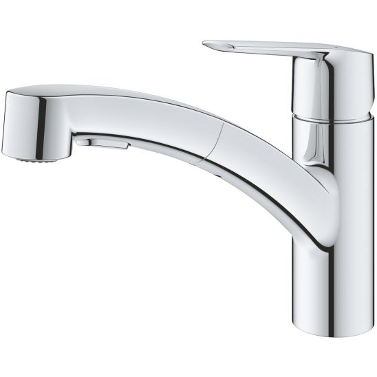 Készlet acél mosogató Grohe K700 31574SD1, konyhai csaptelep Grohe Start 30531001