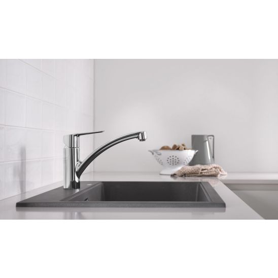 Készlet gránit mosogató Grohe K400 31639AP0, konyhai csaptelep Grohe Start 30530002