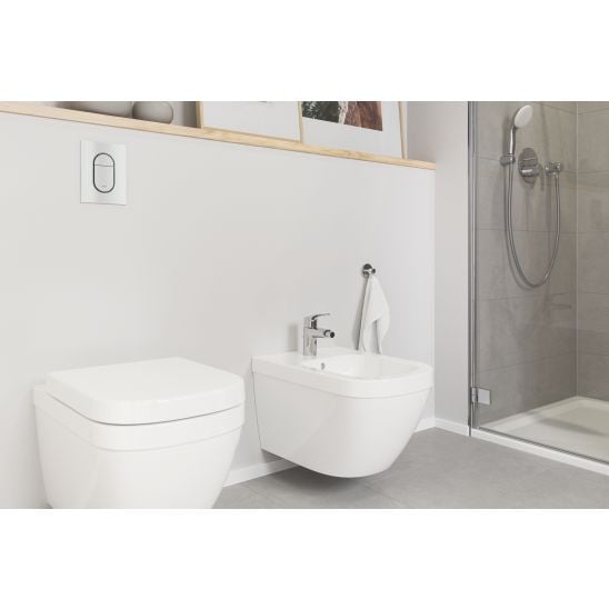 Készlet WC csésze Grohe Euro Ceramic 39554000, süllyesztett keret gombbal és tömítéssel Grohe Solido 39930000