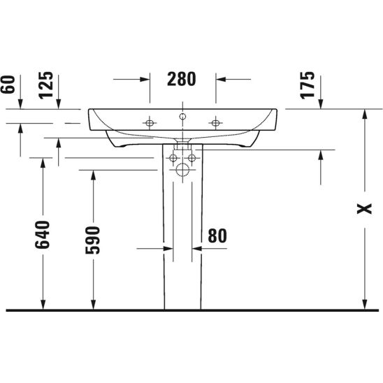 Készlet szekrény Duravit No. 1 N14283018180000, mosdótál Duravit No. 1 23758000002