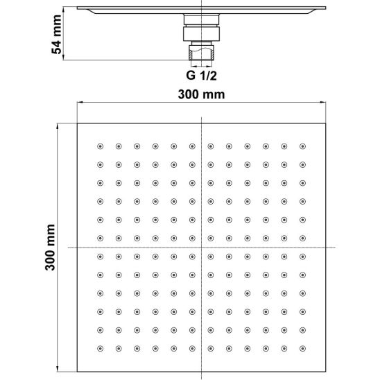 Készlet fejzuhany Hagser Ella HGR28000037, fali kar Hagser Karin HGR29000037