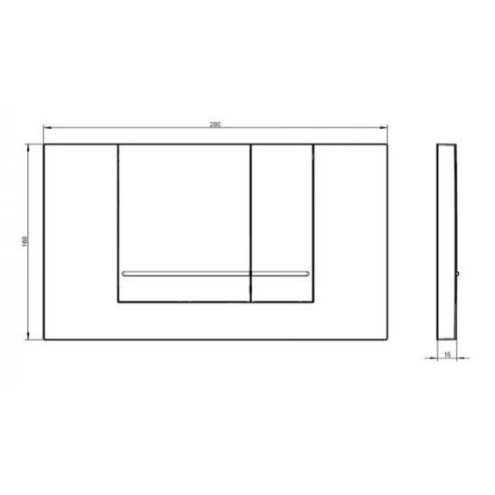 Készlet combi-Pack készlet deszkával Villeroy & Boch Architectura 5685HR01, beépíthető keret Villeroy & Boch ViConnect 92214200, 92214361