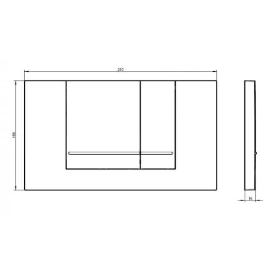 Készlet combi-Pack készlet deszkával Villeroy & Boch Architectura 5684HR01, beépíthető keret Villeroy & Boch ViConnect 92214200, 92214368