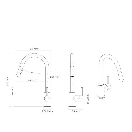 Készlet acél mosogató Grohe K700 31577SD1, konyhai csaptelep Oltens Litla 35204100