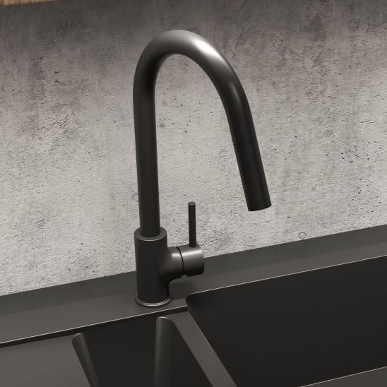 Készlet gránit mosogató Grohe K700 31654AP0, konyhai csaptelep Oltens Litla 35204300