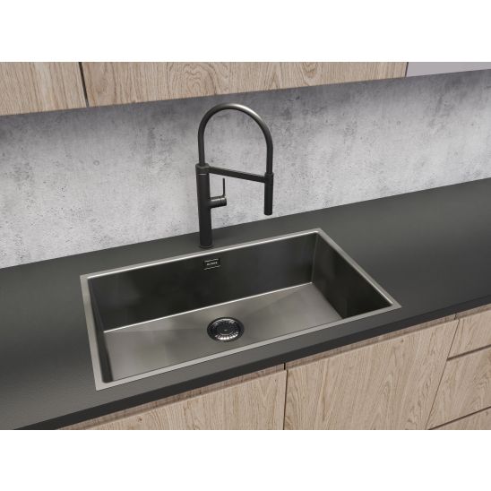 Készlet konyhai csaptelep Oltens Borga 35207300, gránit mosogató Grohe K700 31653AP0