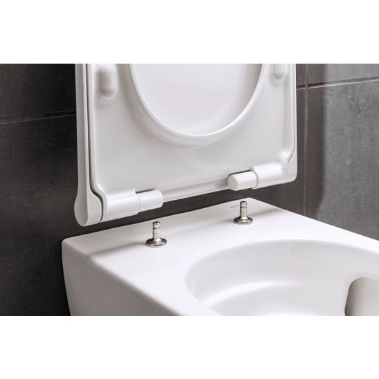 Készlet WC csésze lassú záródású ülőkével Geberit Acanto 502.774.00.1, beépíthető keret Geberit Duofix 111.320.00.6, 111.815.00.1, 156.050.00.1