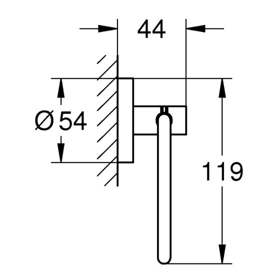 Készlet öblítő gomb Grohe Even 38966KF0, WC kefe Grohe Start 411852430, 412002430, 411732430