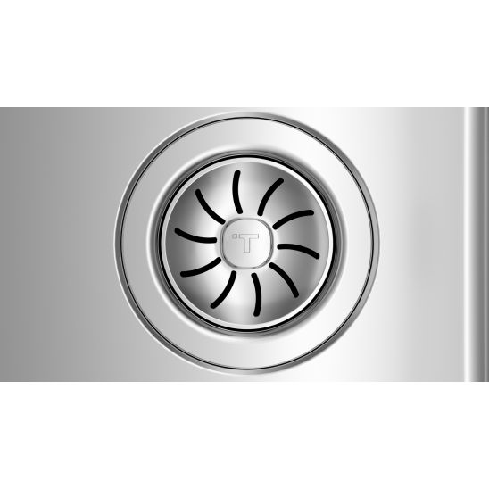 Készlet acél mosogató szifonnal Teka Brooklyn 115100023, konyhai csaptelep Teka Brooklyn 116030056