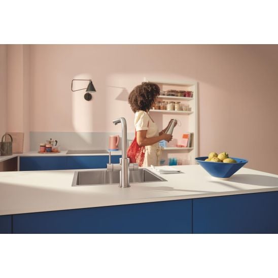 Készlet csaptelepek víztisztító berendezésekhez Grohe Blue 30601DC0, mosogató alatti szűrő Grohe Blue 40875000