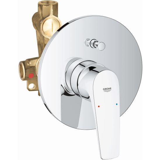 Készlet kád és zuhany csaptelep Grohe Start Flow 29117000, fejzuhany Grohe Vitalio Comfort 26695000, 27851000, 26962001, 26397001, 28741002