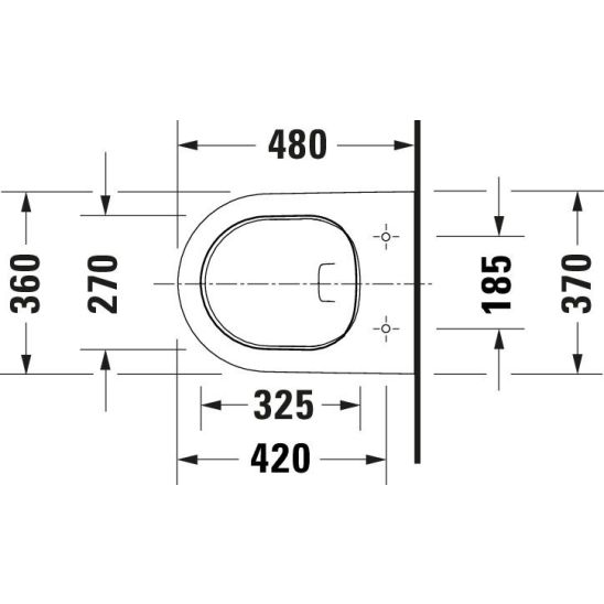 Készlet WC csésze Duravit D-Neo 25880900001, beépíthető keret Duravit DuraSystem WD1029000000, 0021690000, WD5010031000