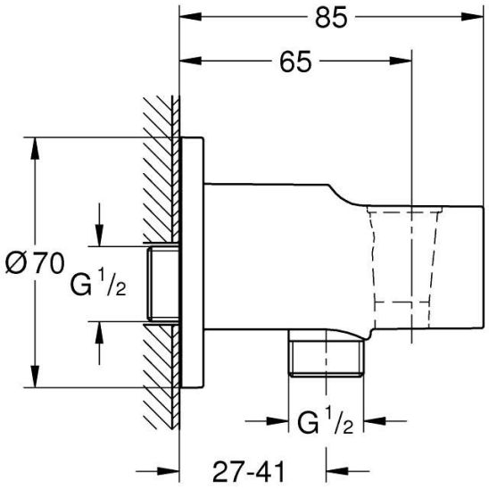 Készlet kád és zuhany csaptelep Grohe Start Flow 29117000, fejzuhany Grohe Vitalio Comfort 26695000, 27851000, 26962001, 26397001, 28741002