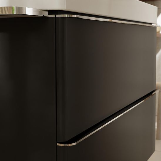 Készlet szekrény Hansgrohe Xelu Q 54024000, mosdótál Hansgrohe Xelu Q 61017450