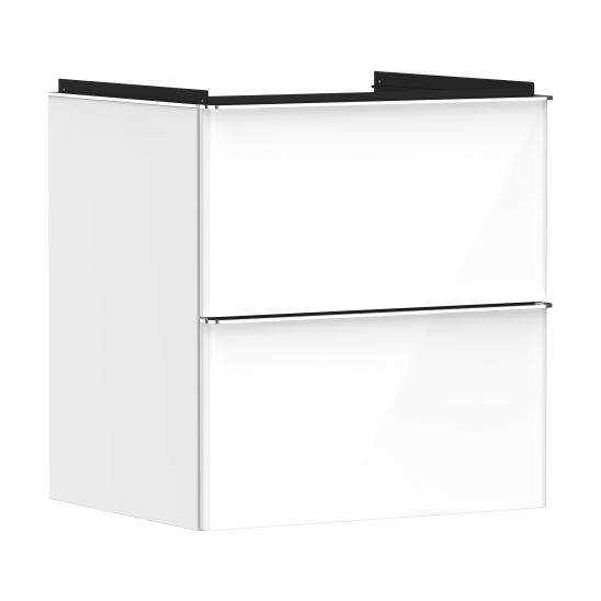 Készlet szekrény Hansgrohe Xelu Q 54023000, mosdótál Hansgrohe Xelu Q 61016450