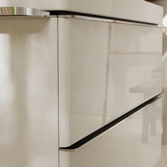 Készlet szekrény Hansgrohe Xelu Q 54023000, mosdótál Hansgrohe Xelu Q 61016450