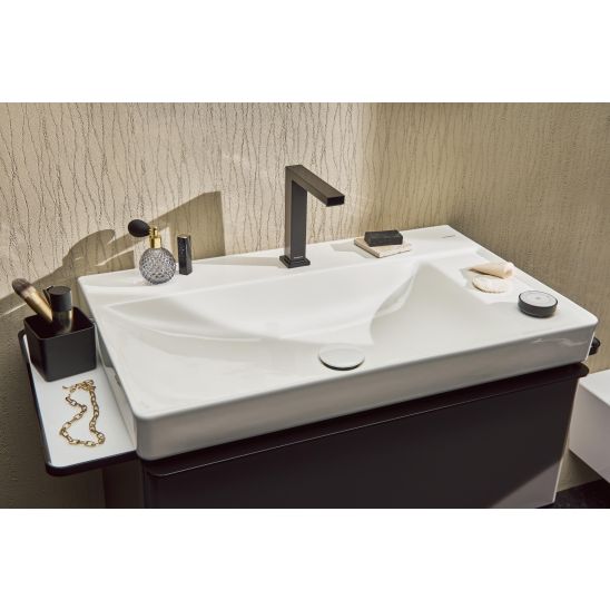 Készlet szekrény Hansgrohe Xelu Q 54028700, mosdótál Hansgrohe Xelu Q 61025450