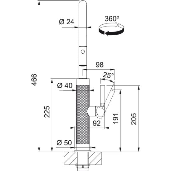 Készlet konyhai csaptelep Franke Mythos Masterpiece Pull-Out Spray 115.0711.557, folyadékadagoló Franke Atlas 112.0717.104