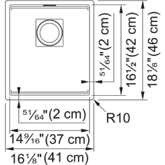 Készlet gránit mosogató Franke Kanon 125.0721.149, konyhai csaptelep Franke Lina 115.0626.053