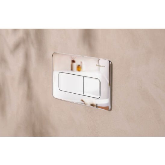 Készlet WC csésze lassú záródású ülőkével Hansgrohe EluPura Q 60293450, beépíthető keret Hansgrohe iFrame universal 01022180, 66001000