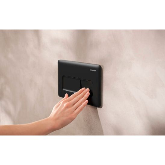 Készlet WC csésze lassú záródású ülőkével Hansgrohe EluPura Q 60293450, beépíthető keret Hansgrohe iFrame universal 01022180, 66001670