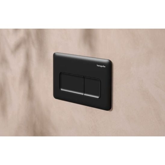 Készlet WC csésze lassú záródású ülőkével Hansgrohe EluPura Q 60293450, beépíthető keret Hansgrohe iFrame universal 01022180, 66001670