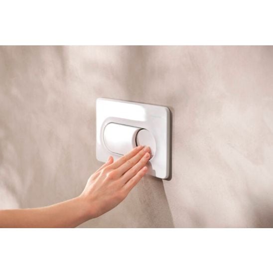 Készlet WC csésze lassú záródású ülőkével Hansgrohe GladeLake S 60309450, beépíthető keret Hansgrohe iFrame universal 01022180, 66002450