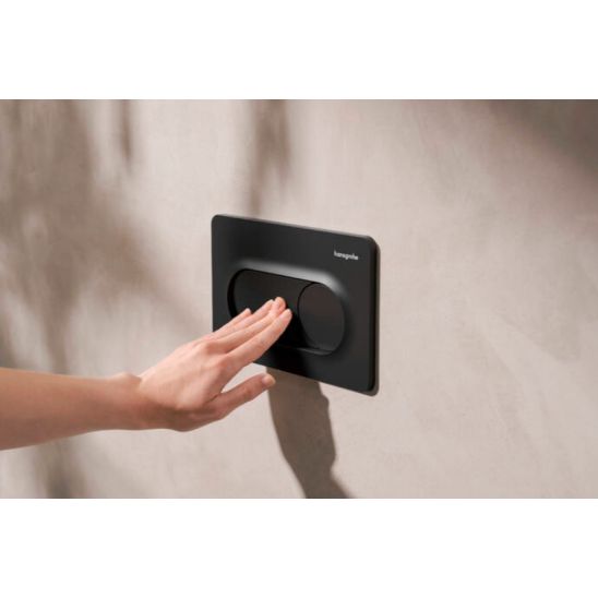 Készlet WC csésze lassú záródású ülőkével Hansgrohe GladeLake S 60309450, beépíthető keret Hansgrohe iFrame universal 01022180, 66002670