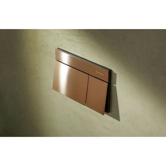 Készlet öblítő gomb Hansgrohe Element E 66003140, WC csésze Hansgrohe EluPura S 60193450, 01022180, 60148450