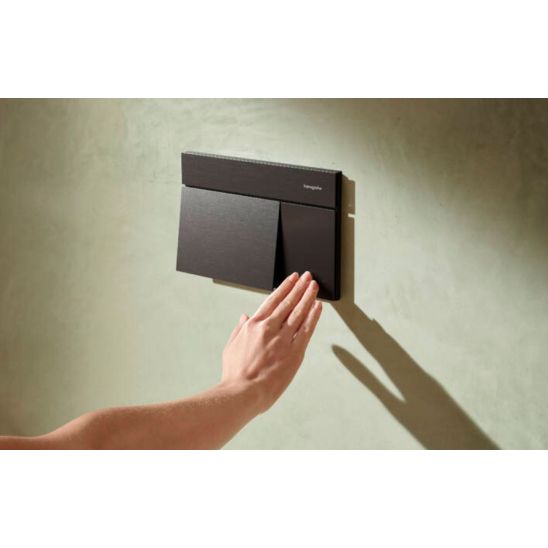 Készlet öblítő gomb Hansgrohe Element E 66003340, WC csésze Hansgrohe EluPura S 60193450, 01022180, 60148450