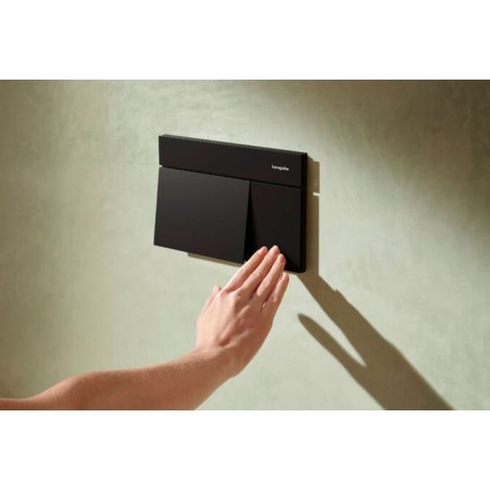 Készlet öblítő gomb Hansgrohe Element E 66003670, WC csésze Hansgrohe EluPura S 60193450, 01022180, 60148450
