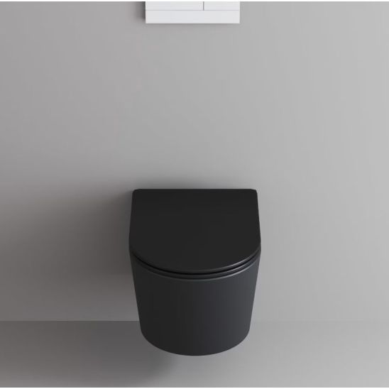 Készlet WC csésze Kronenbach Tube KB100082MB, WC ülőke Kronenbach Tube KB100083MB