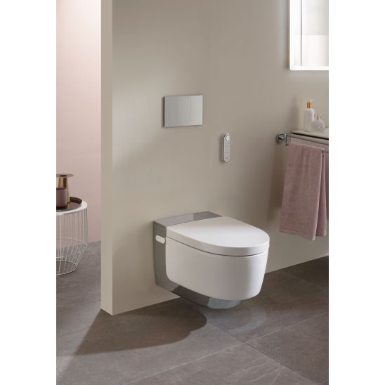 Készlet bidéfunkciós WC Geberit AquaClean Mera Classic 146.200.21.1, beépíthető keret Geberit Duofix 111.320.00.6
