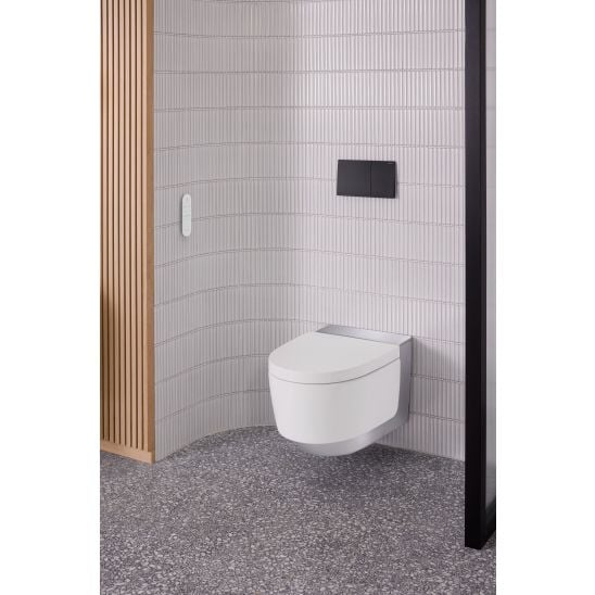 Készlet bidéfunkciós WC Geberit AquaClean Mera Classic 146.200.21.1, beépíthető keret Geberit Duofix 111.320.00.6