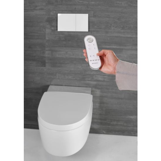 Készlet bidéfunkciós WC Geberit AquaClean Mera Classic 146.200.21.1, beépíthető keret Geberit Duofix 111.320.00.6
