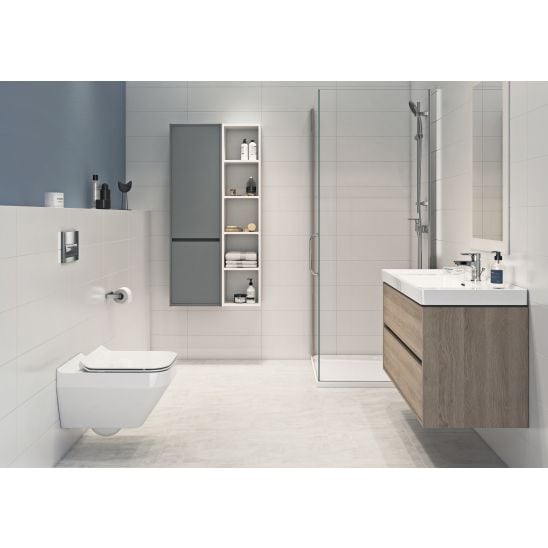 Készlet szekrény Cersanit Creya S598-032, mosdótál Cersanit Como K32-003-BOX