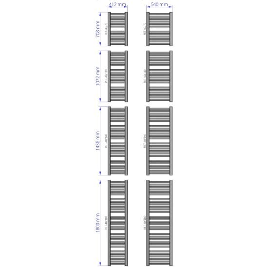 Készlet termosztatikus készlet Instal Projekt Z17 606400001C31, fürdőszoba radiátor Instal Projekt Retto RET-40/70C31