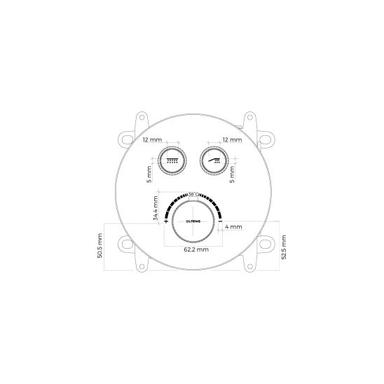 Készlet kád és zuhany csaptelep Oltens Onega 34601810, fejzuhany Oltens Vindel 37006810, 39402810, 39305810, 37106810, 37203800