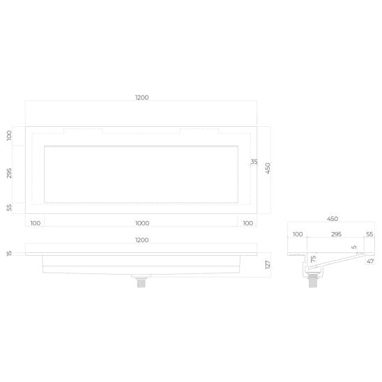 Készlet mosdótál Oltens Stila 40204900, szekrény Oltens Lun 60035000