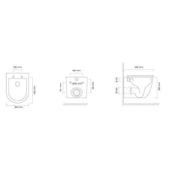 Készlet WC csésze Oltens Hamnes 42053000, WC ülőke Oltens Hamnes 45111000