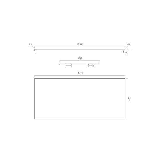 Készlet szekrény Oltens Lun 60034900, szekrény feletti pult Oltens Lun 63026900