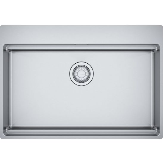 Készlet acél mosogató Franke Box 127.0749.857, konyhai csaptelep Franke Smart Glenda 115.0747.475