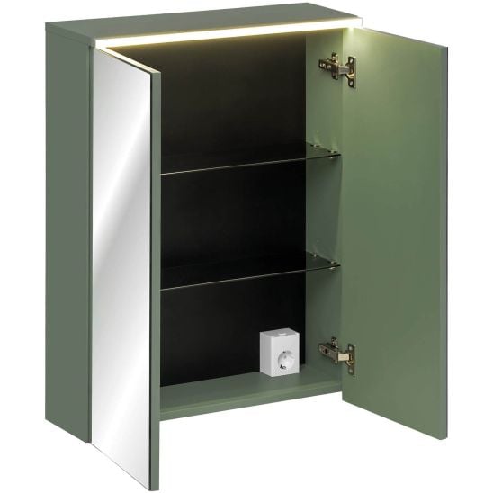 Készlet szekrény Comad Sombra Green GREEN UN 84-60-2D, szekrény Comad Sombra Green SOMBRA GREEN 82-60-46-2S, SKY 1 BLACK MATT 60 DP ( E-8099-60 )