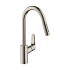 Készlet acél mosogató Hansgrohe S 71 43427800, konyhai csaptelep Hansgrohe Focus M41 31815800