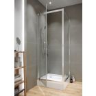 Set zuhanykabin Cersanit Arteco S157-010, négyzet alakú zuhanytálca Cersanit Tako S204-012