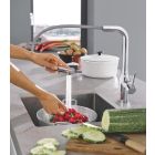 Készlet konyhai csaptelep Grohe Essence 30270000, gránit mosogató Grohe K700 31654AP0