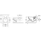 Készlet combi-Pack készlet deszkával Villeroy & Boch Subway 2.0 5614R2R1, beépíthető keret Villeroy & Boch ViConnect 92246100, 92249061