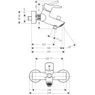 Készlet kád és zuhany csaptelep Hansgrohe Talis S 72400000, mosdócsaptelep Hansgrohe Talis S 72020000, 26421400