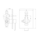 Készlet fejzuhany Kohlman Q35, kád és zuhany csaptelep Kohlman Axis QW210N, QW004A, WQ, SP2, PRYSZNICOWY